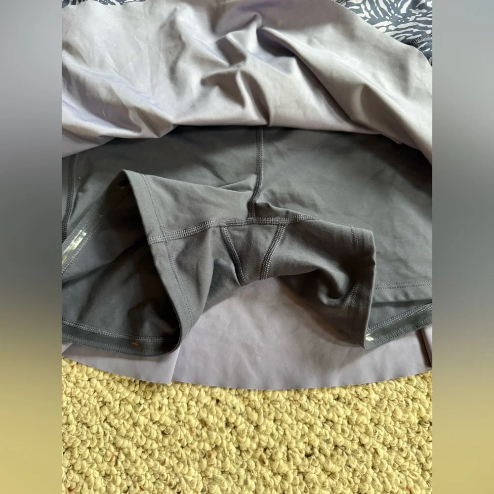 Athleta Purple Ace 13.5 Printed Stretchy Polyester Tennis Skort Plus Size Medium - Picture 3 of 6